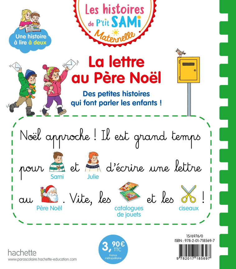 Les histoires de P'tit Sami Maternelle (3-5 ans) : La lettre au Père Noël - Alain Boyer - HACHETTE EDUC