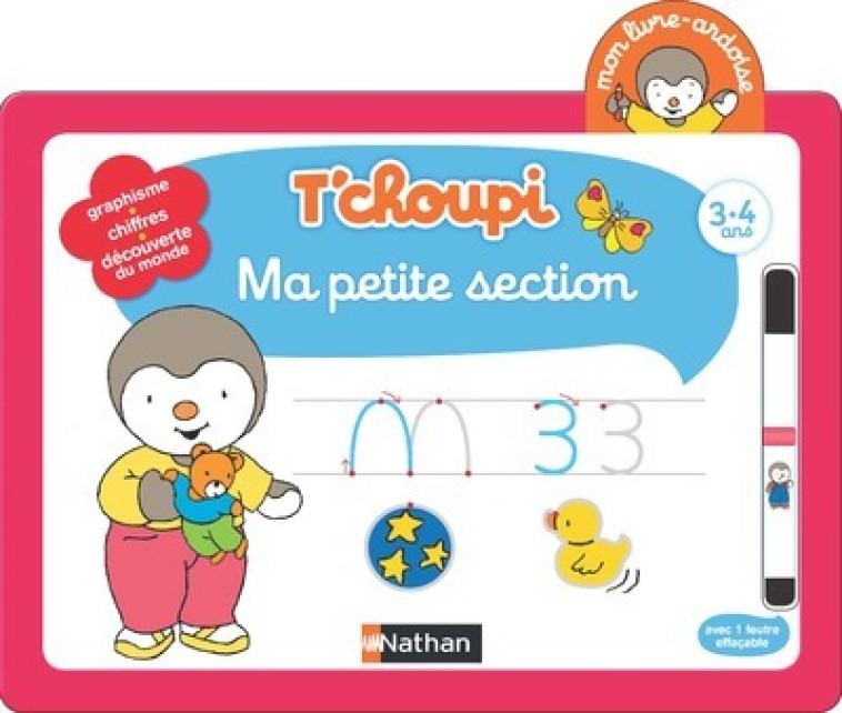 Livre Ardoise Tchoupi Ma petite Section - Thierry Courtin - NATHAN