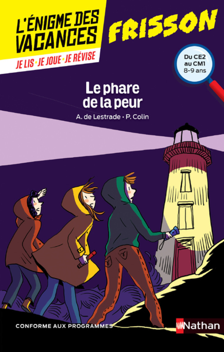 L'énigme des vacances du ce2 au cm1 - le phare de la peur - Pierre Colin - NATHAN