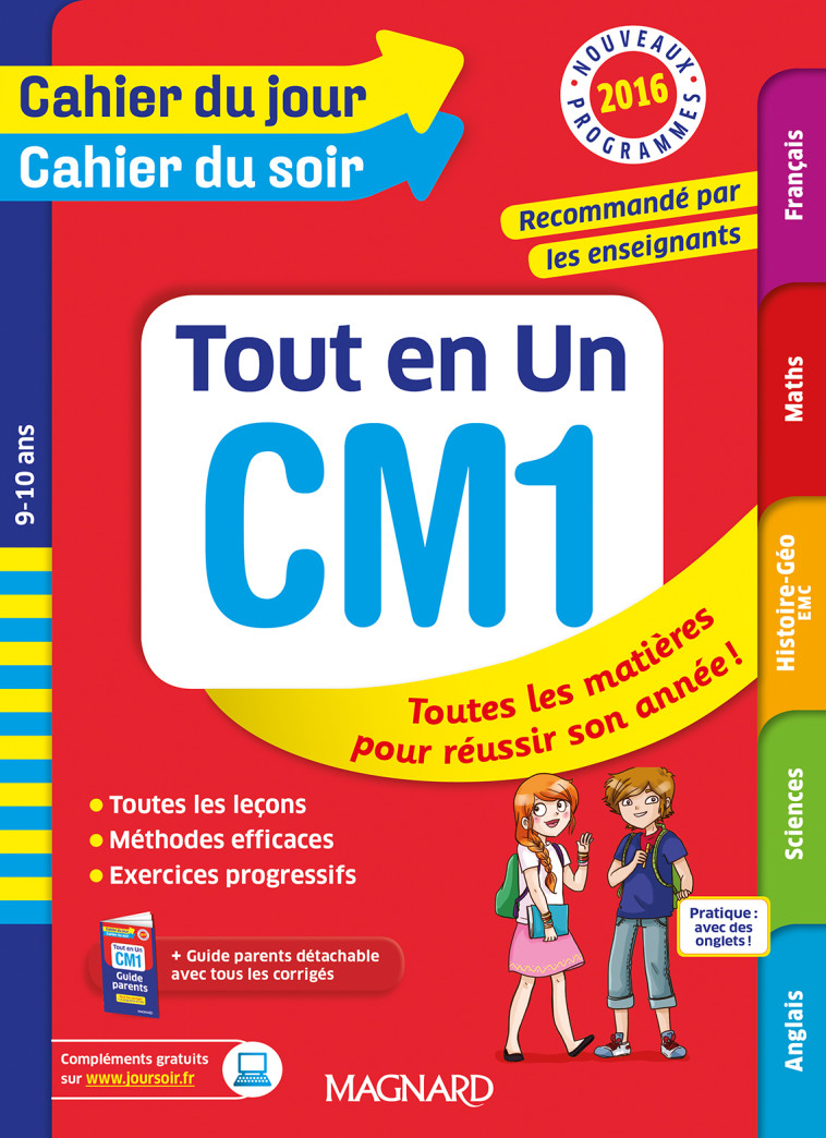 Tout en Un CM1 - Cahier du jour Cahier du soir - XXX - MAGNARD