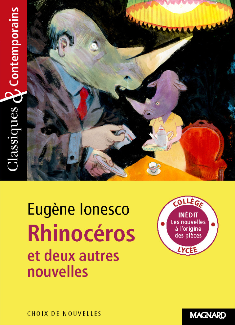 Rhinocéros et deux autres nouvelles - Classiques et Contemporains - Stéphane Guinoiseau - MAGNARD