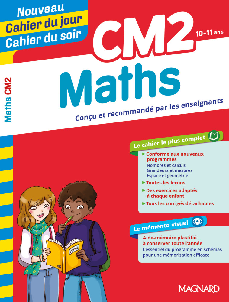 Maths CM2 - Cahier du jour Cahier du soir - Bernard Séménadisse - MAGNARD