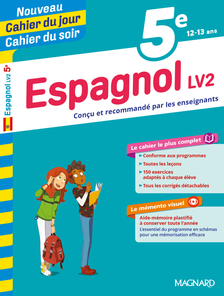 Espagnol 5e - Cahier du jour Cahier du soir - Caroline Silvestre - MAGNARD