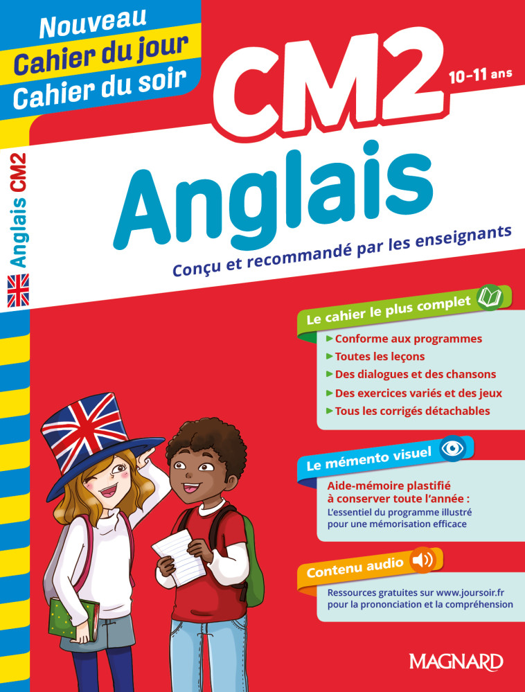 Anglais CM2 - Nouveau Cahier du jour Cahier du soir - Evelyne Bergé - MAGNARD