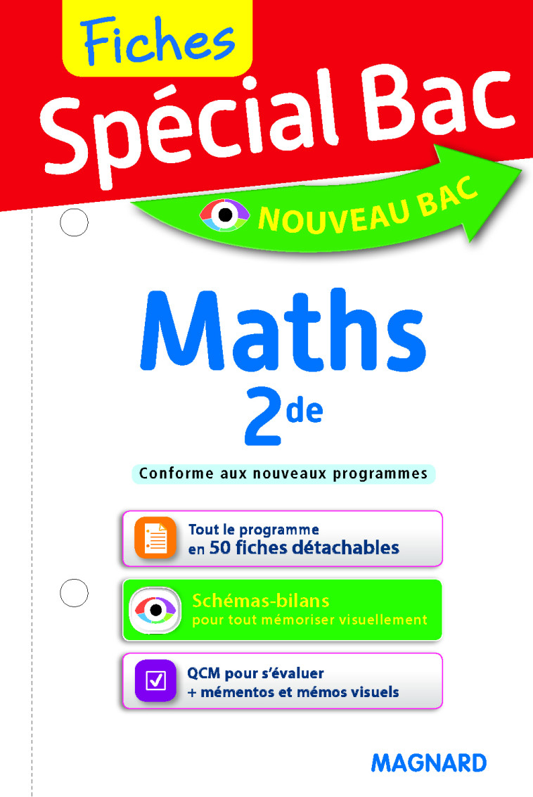 Spécial Bac Fiches Maths 2de - Fabrice Fortain Dit Fortin - MAGNARD