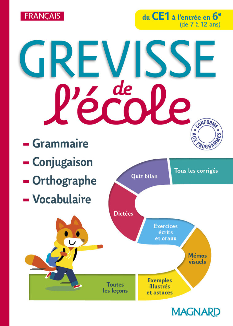 Grevisse de l'école du CE1 à l'entrée en 6e - Jean-Christophe Pellat - MAGNARD