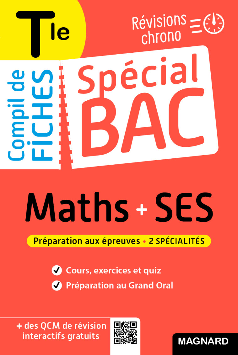 Spécial Bac Compil de Fiches Maths-SES Tle Bac 2025 - Sophie Mattern - MAGNARD