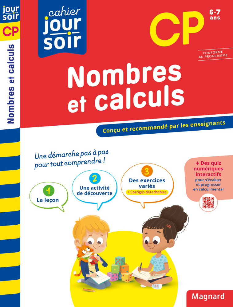 Nombres et calculs CP - Cahier Jour Soir - Bernard Séménadisse - MAGNARD