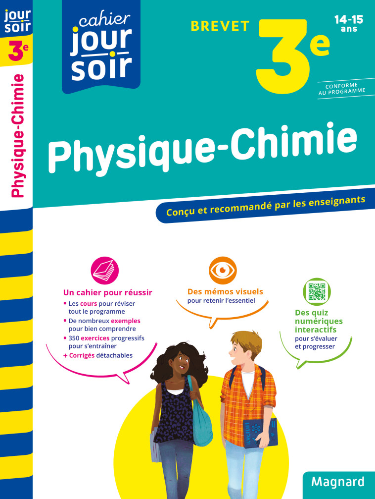 Physique-Chimie 3e Brevet - Cahier Jour Soir - Patrick Rasset - MAGNARD