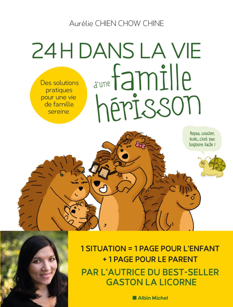 24 H dans la vie d'une famille hérisson - Aurélie Chien Chow Chine - ALBIN MICHEL