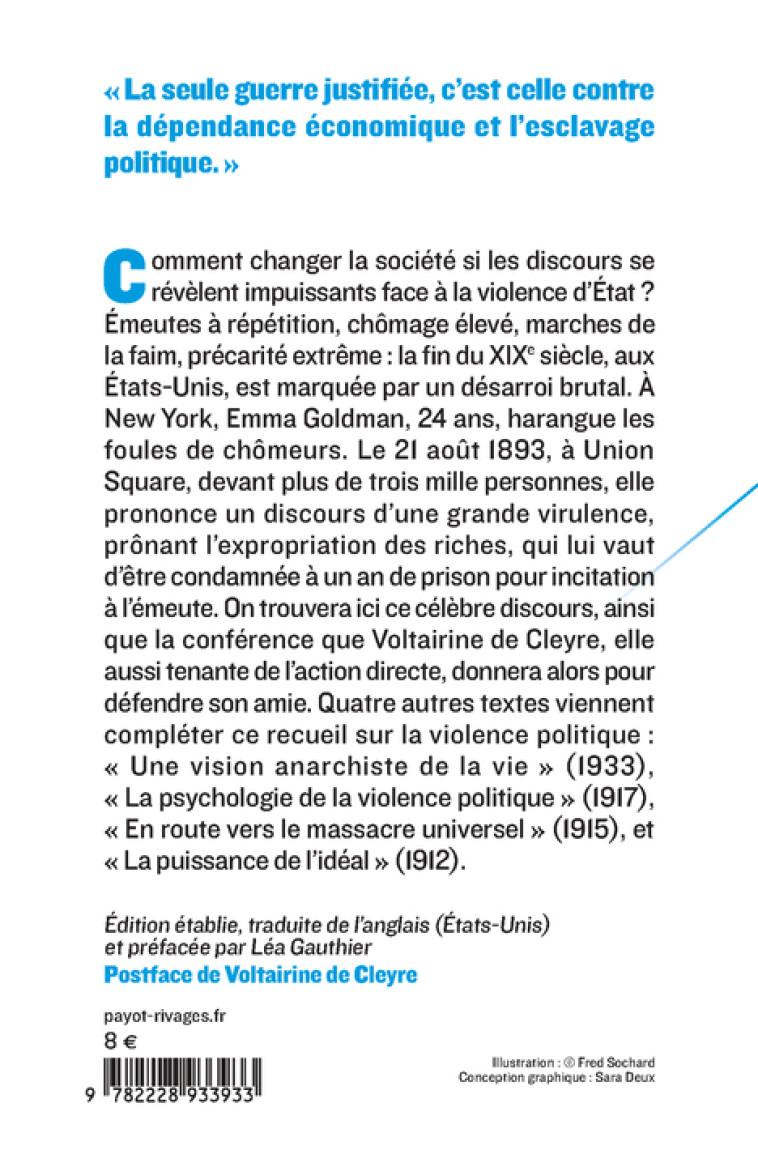 Il nous faut être prêts à chaque instant - Emma Goldman - PAYOT