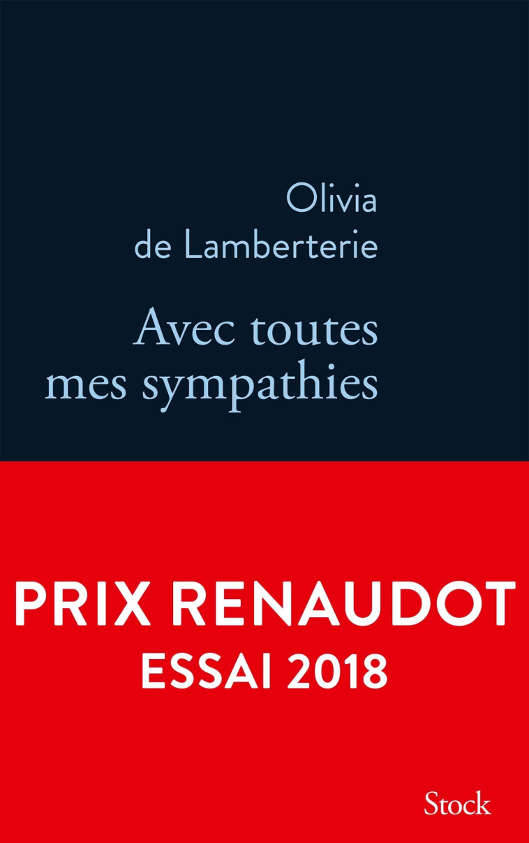 Avec toutes mes sympathies - Olivia Lamberterie - STOCK