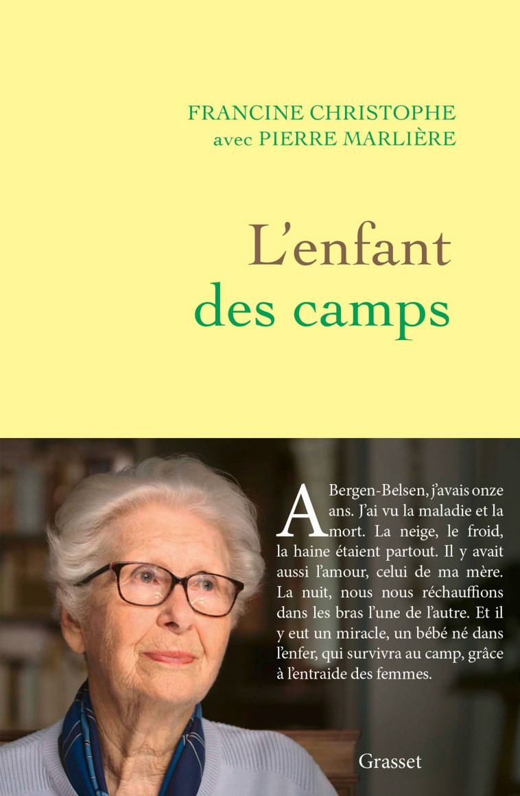 L'enfant des camps - Francine Christophe - GRASSET