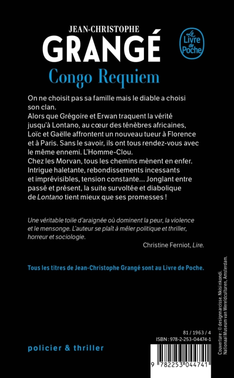 Congo Requiem - Jean-Christophe Grangé - LGF