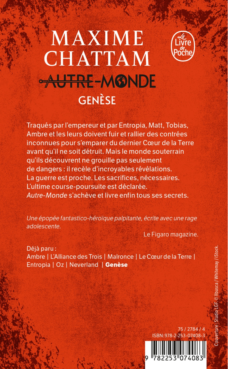 Genèse (Autre-Monde, Tome 7) - Maxime Chattam - LGF