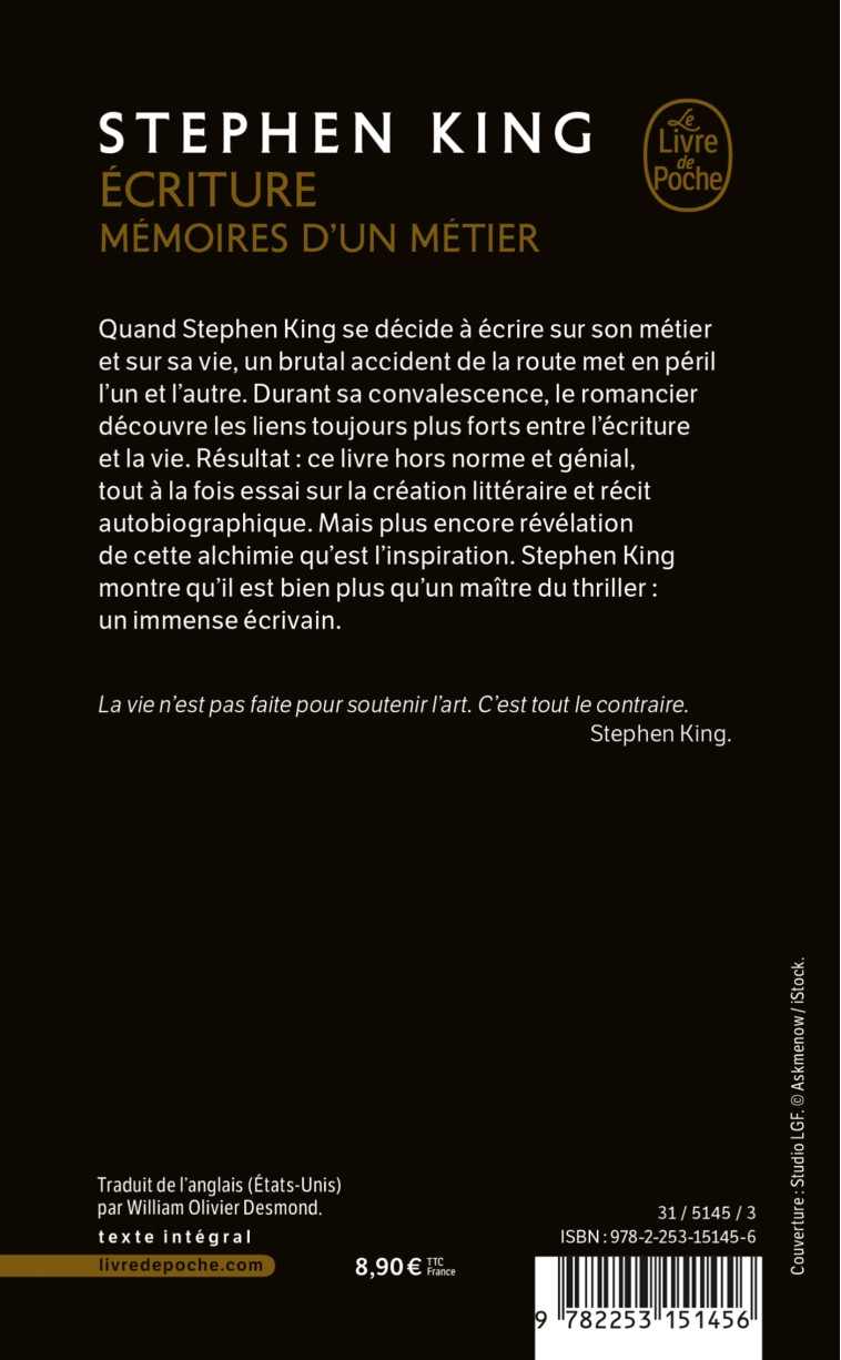 Ecriture - Stephen King - LGF