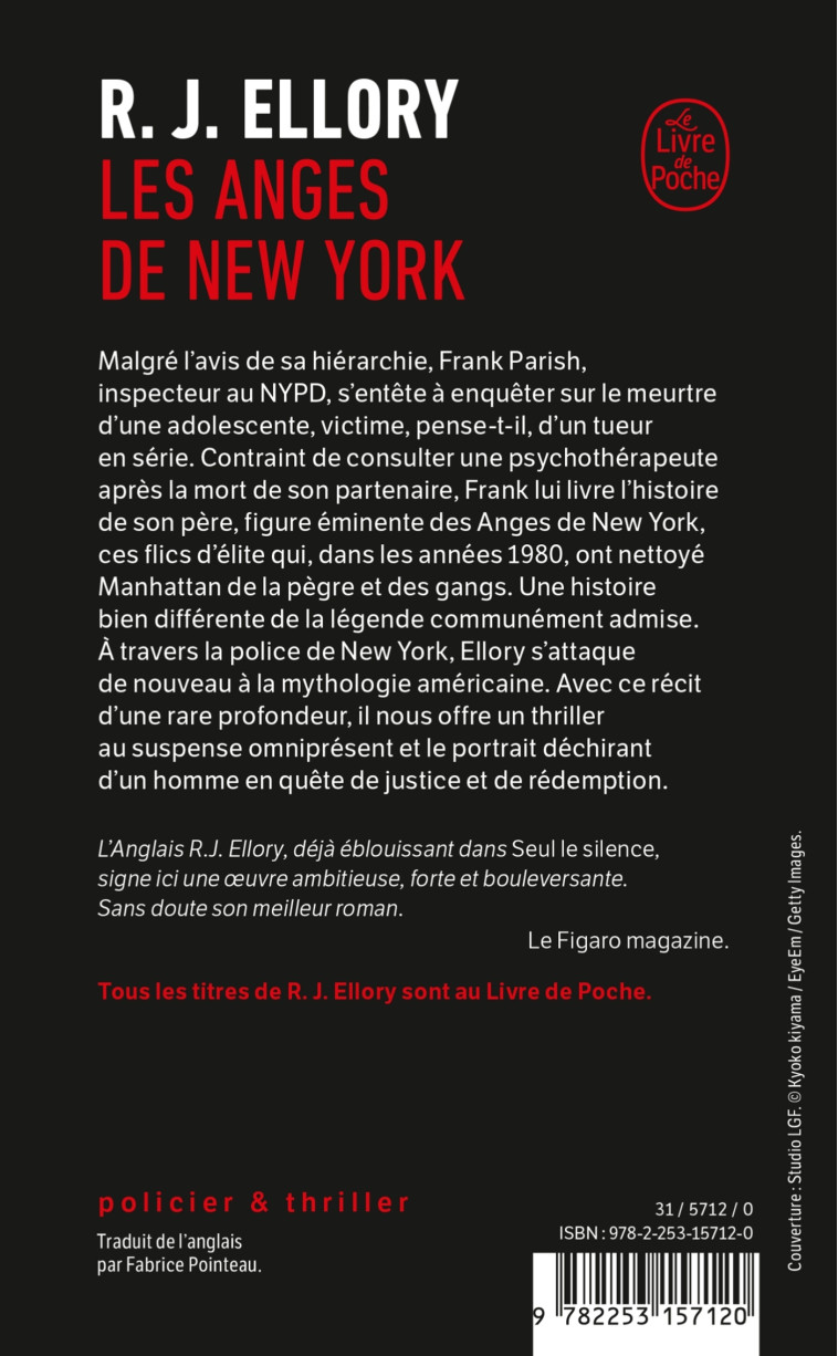 Les Anges de New York - R. J. Ellory - LGF