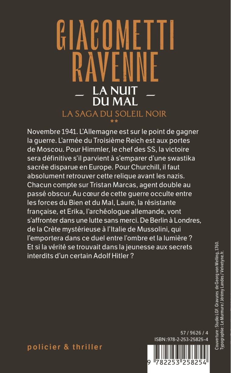 La nuit du mal (La Saga Soleil noir, Tome 2) - Éric Giacometti - LGF