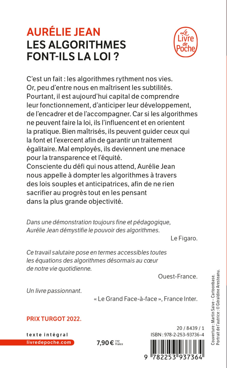 Les Algorithmes font-ils la loi ? - Aurélie Jean - LGF