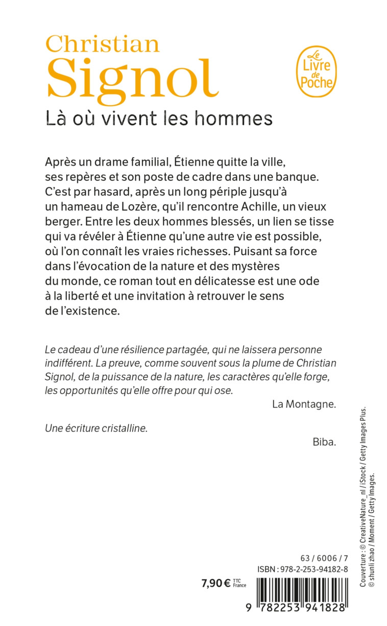 Là où vivent les hommes - Christian Signol - LGF