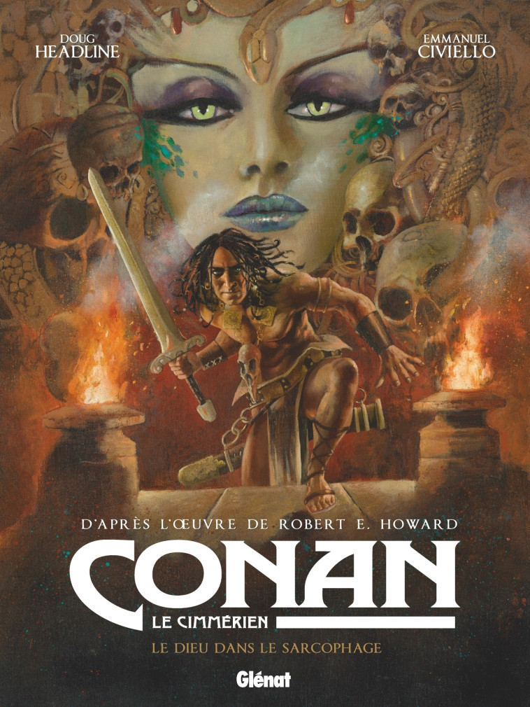 Conan le Cimmérien -  Le dieu dans le sarcophage - Robert E. HOWARD - GLENAT