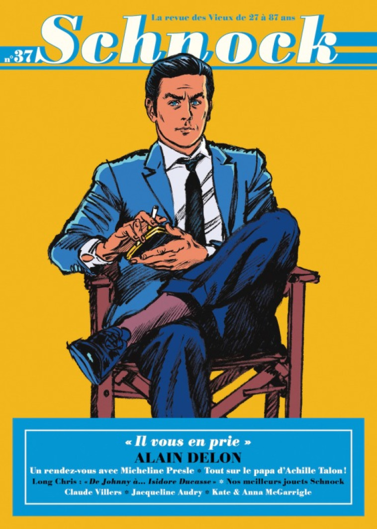 Schnock n°37 - Alain Delon -  La Revue Schnock - TENGO