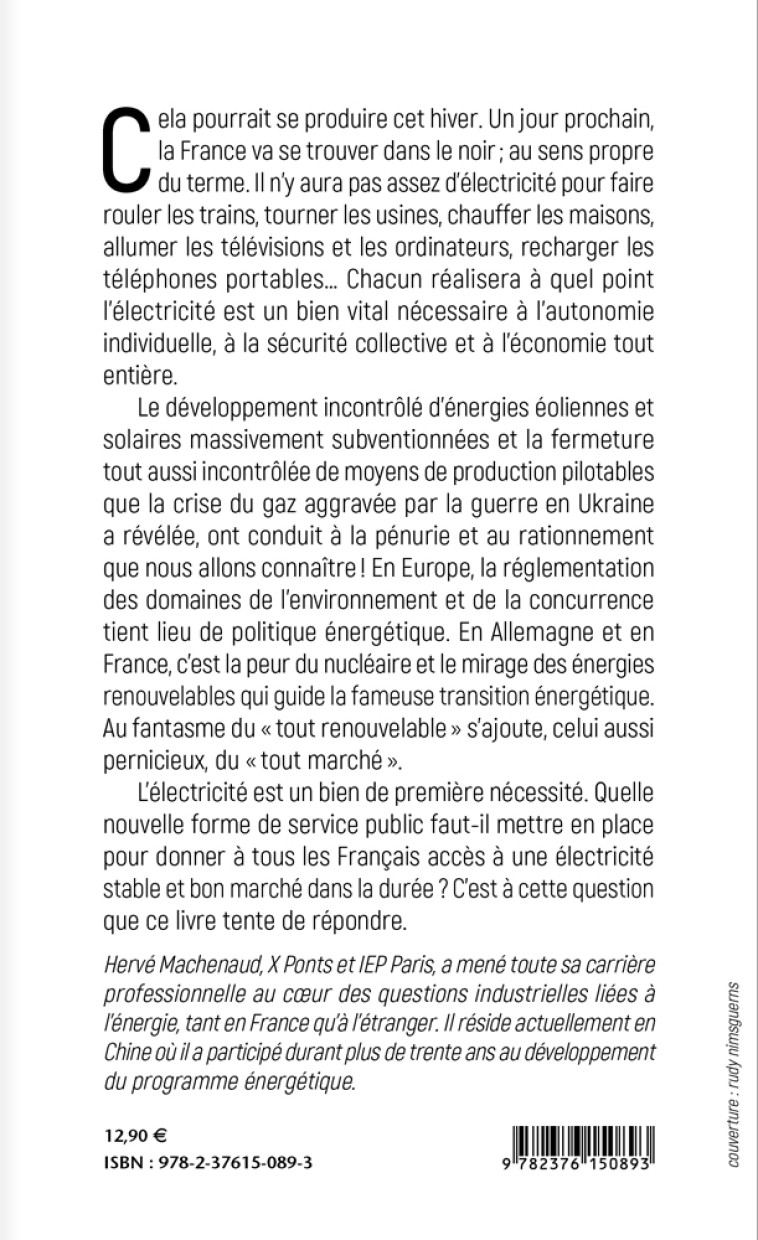 La France dans le noir [Nouvelle édition] - Hervé Machenaud - MANITOBA