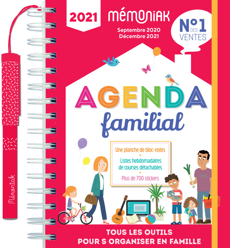 Agenda familial Mémoniak 2020-2021 -  Editions 365 - 365 PARIS