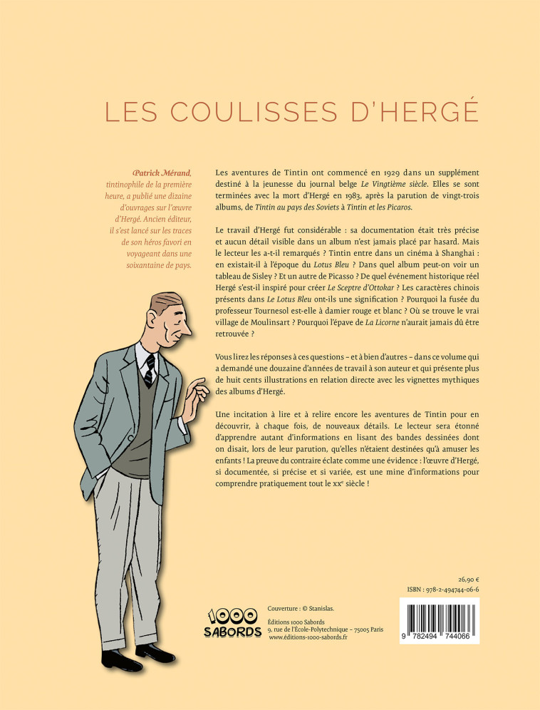 Les coulisses d'Hergé - Patrick Merand - 1000 SABORDS