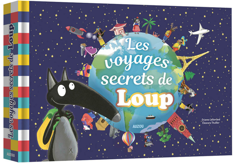 PAPIERS DÉCOUPÉS - LES VOYAGES SECRETS DE LOUP - Orianne Lallemand - AUZOU