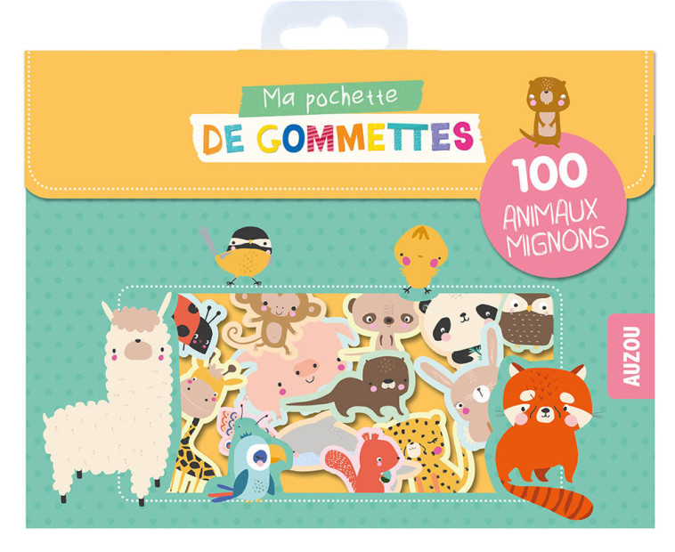 MA POCHETTE DE GOMMETTES - 100 ANIMAUX MIGNONS - Lucia WILKINSON - AUZOU