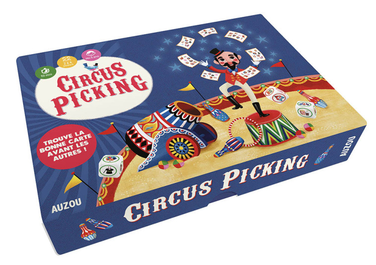 P'TITS JEUX - P'TIT JEU DE CIRCUS PICKING - Miriam BOS - AUZOU