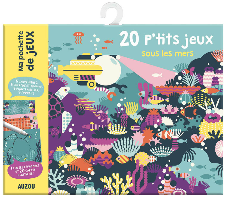 MA POCHETTE DE JEUX - 20 P'TITS JEUX SOUS LES MERS -  Loulou & Tummie - AUZOU