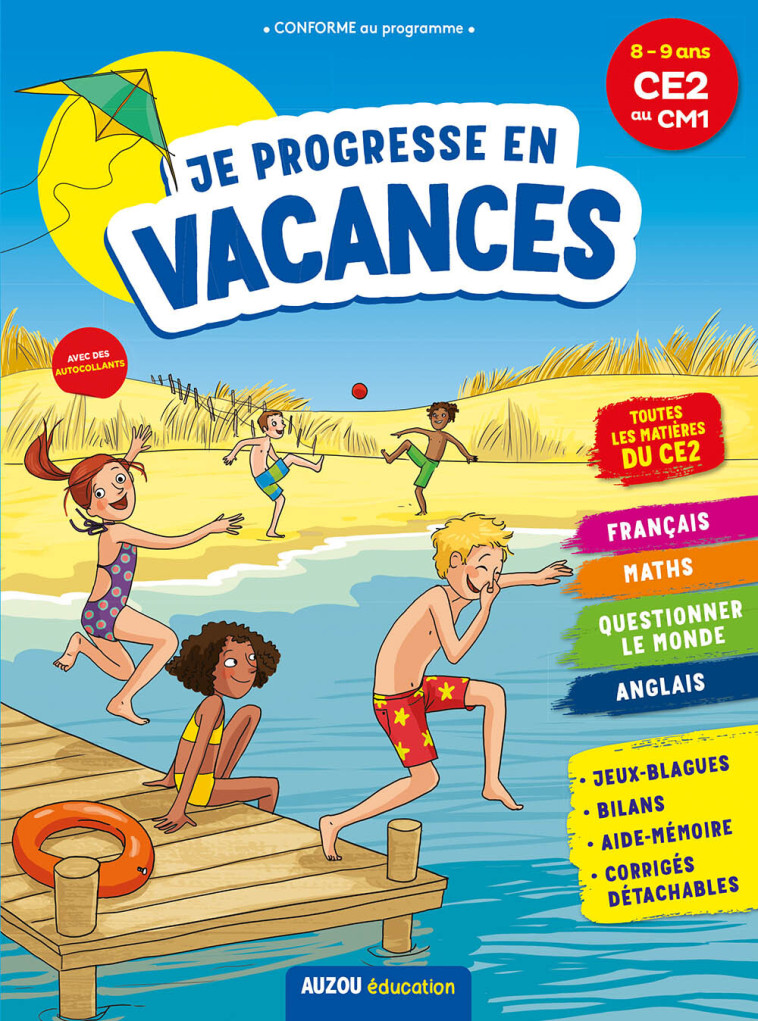 JE PROGRESSE EN VACANCES - CE2 AU CM1 - Eric Montigny - AUZOU