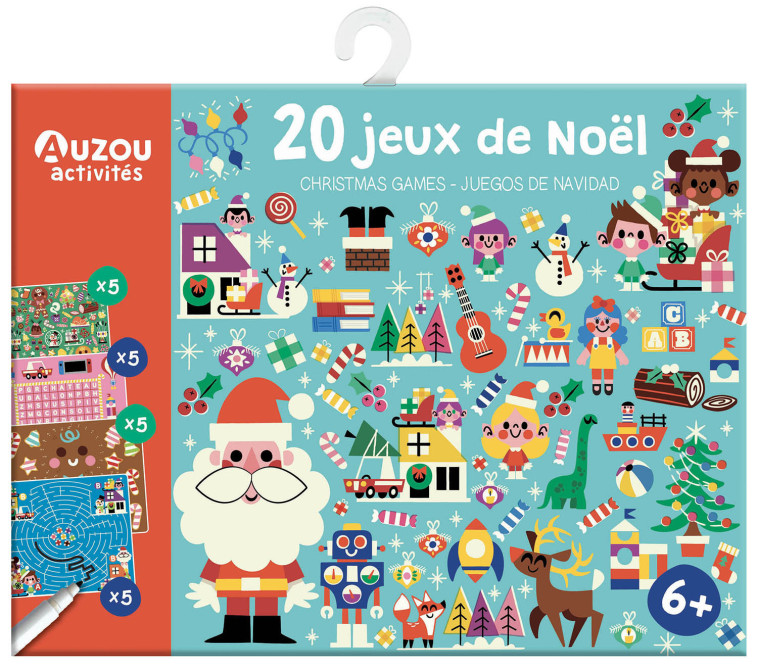 MA POCHETTE DE JEUX - 20 JEUX DE NOËL -  PINTACHAN - AUZOU