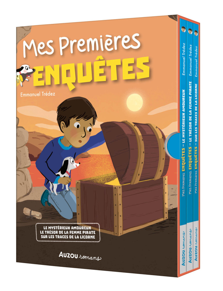 COFFRET BIBLIOTHÈQUE 3 - MES PREMIÈRES ENQUÊTES - TOMES 7 À 9 -  TREDEZ Emmanuel - AUZOU