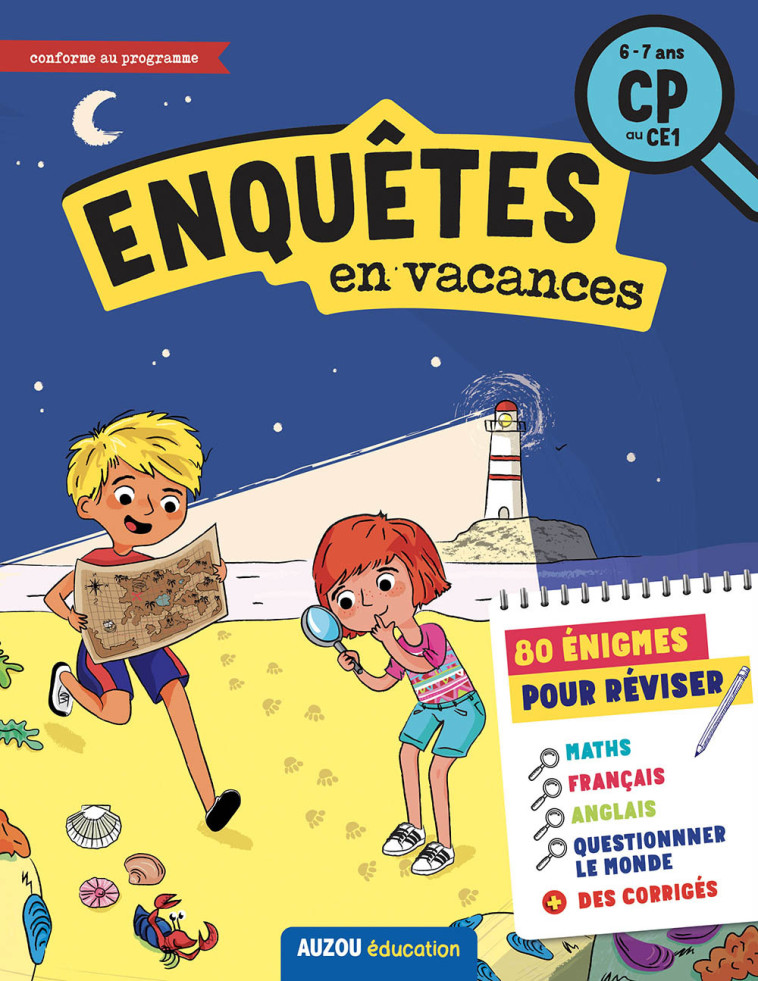 ENQUÊTES EN VACANCES DU CP AU CE1 -  Zaza - AUZOU