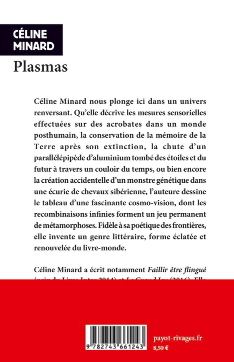 Plasmas - Céline Minard - RIVAGES