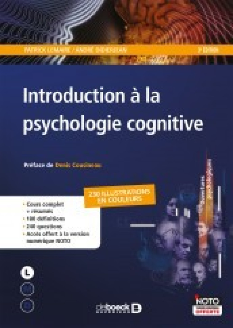 Introduction à la psychologie cognitive - Patrick Lemaire - DE BOECK SUP