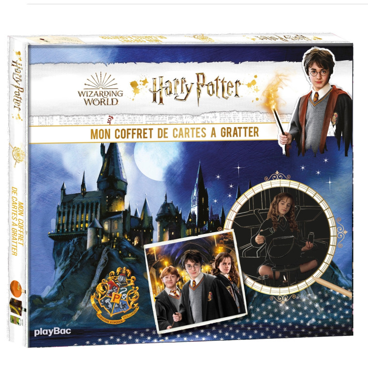 Harry Potter - Mon coffret cartes à gratter et à colorier -  Playbac Éditions - PLAY BAC