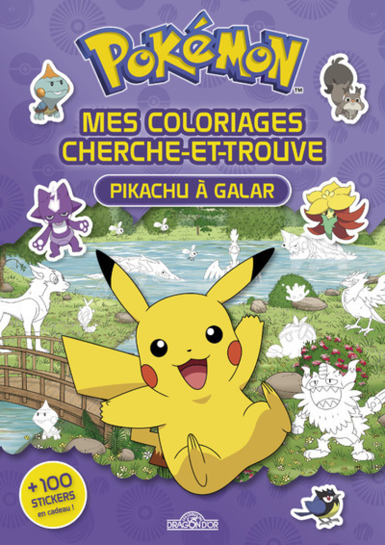 Pokémon - Pikachu à Galar - Mes coloriages cherche-et-trouve -  The Pokémon Company - DRAGON D OR