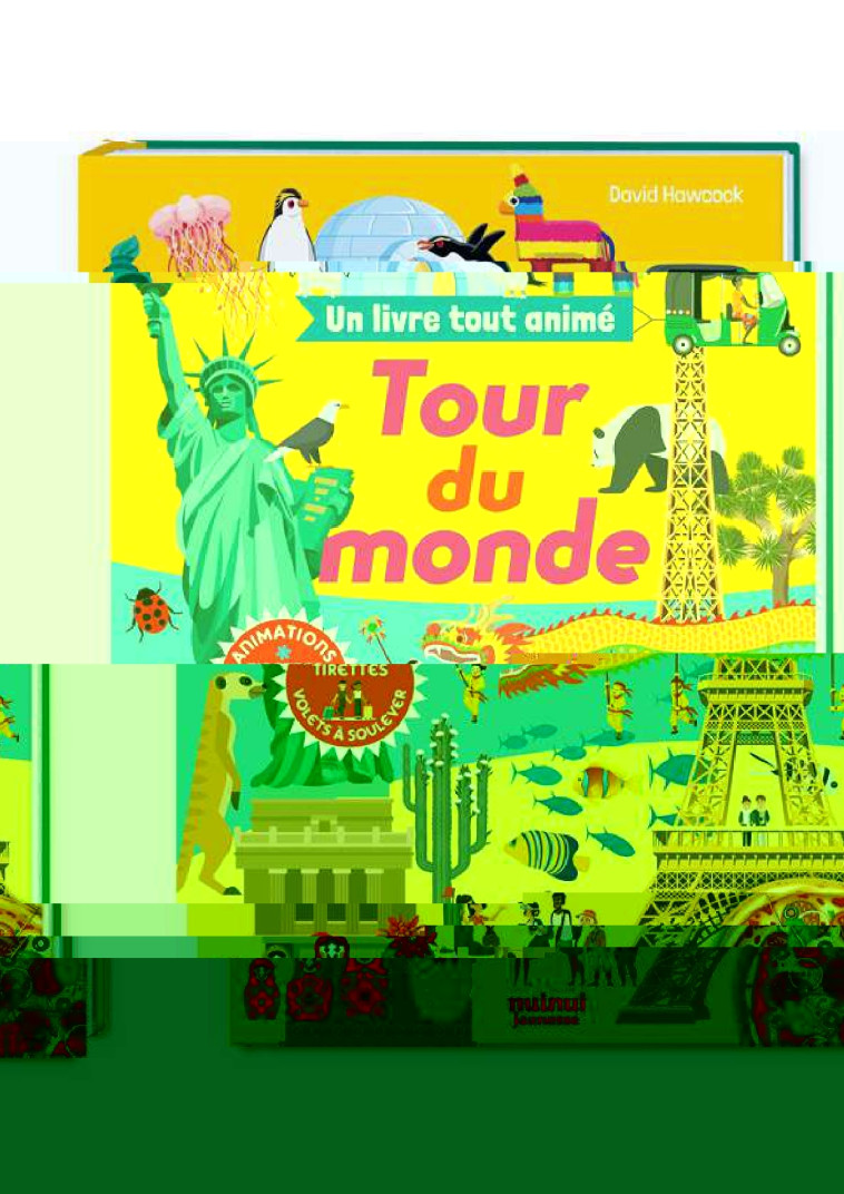 APPRENDRE EN JOUANT - UN LIVRE TOUT ANIMÉ - TOUR DU MONDE - David Hawcock - NUINUI JEUNESSE