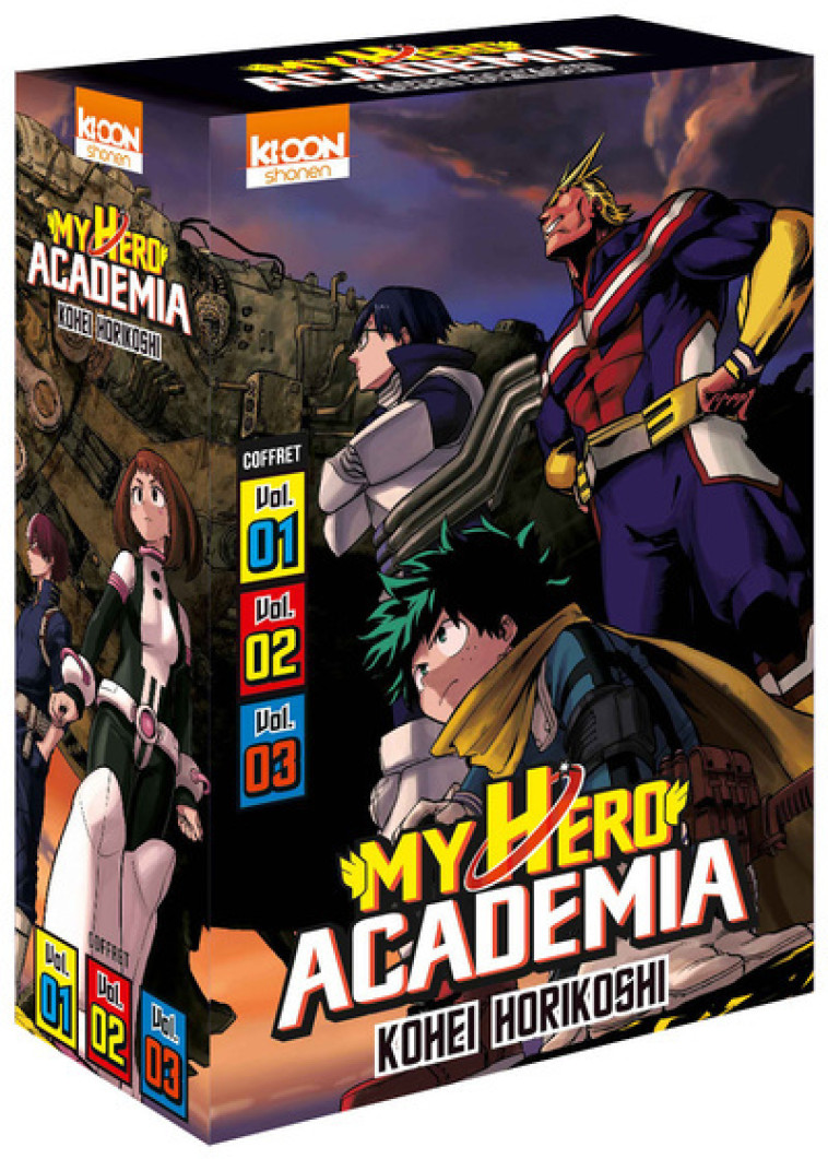 Coffret My Hero Academia vol. 1 à 3 - Kohei Horikoshi - KI-OON