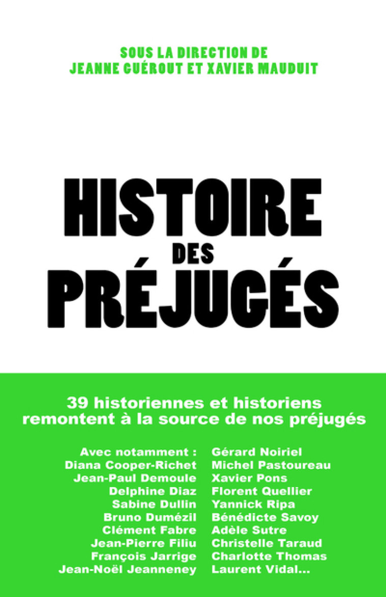 Histoire des préjugés - Jeanne Guérout - ARENES