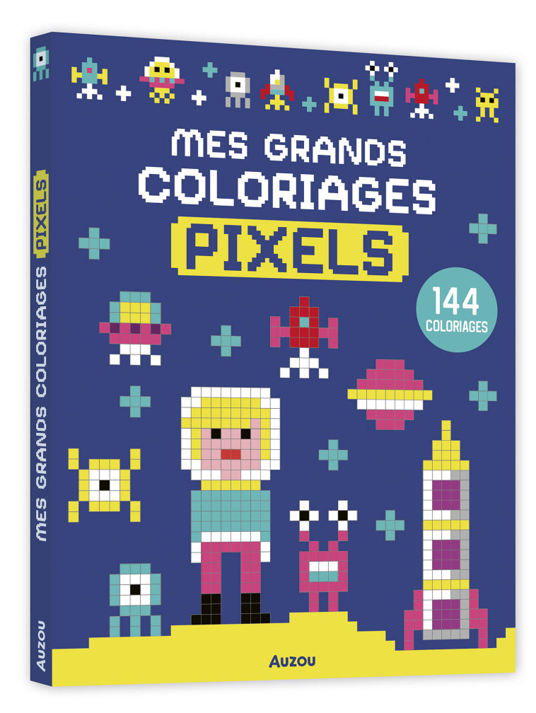 MES GRANDS COLORIAGES - PIXELS -  PINTACHAN - AUZOU