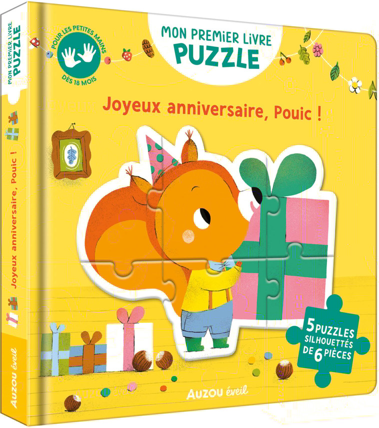 MON PREMIER LIVRE PUZZLE - JOYEUX ANNIVERSAIRE, POUIC ! - Maria Neradova - AUZOU