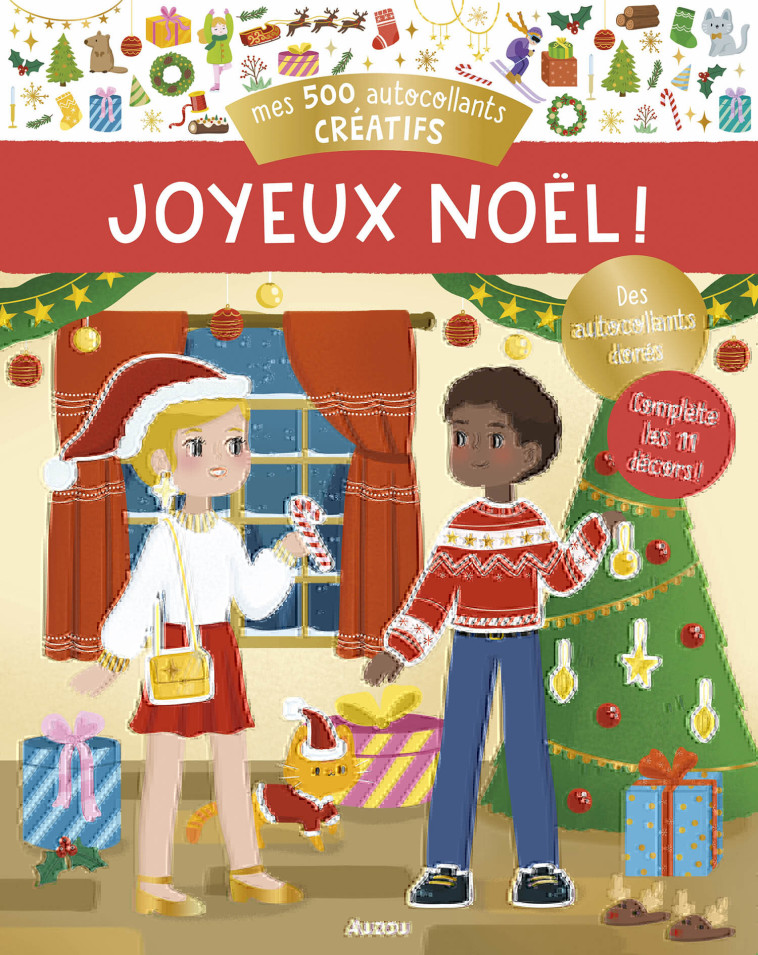 MES 500 AUTOCOLLANTS CRÉATIFS - JOYEUX NOËL ! - Ophelie Ortal - AUZOU