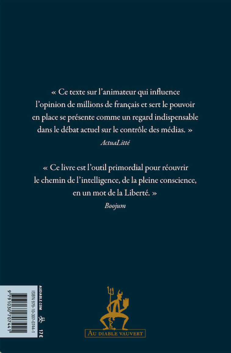 Hanouna - Juan Branco - DIABLE VAUVERT