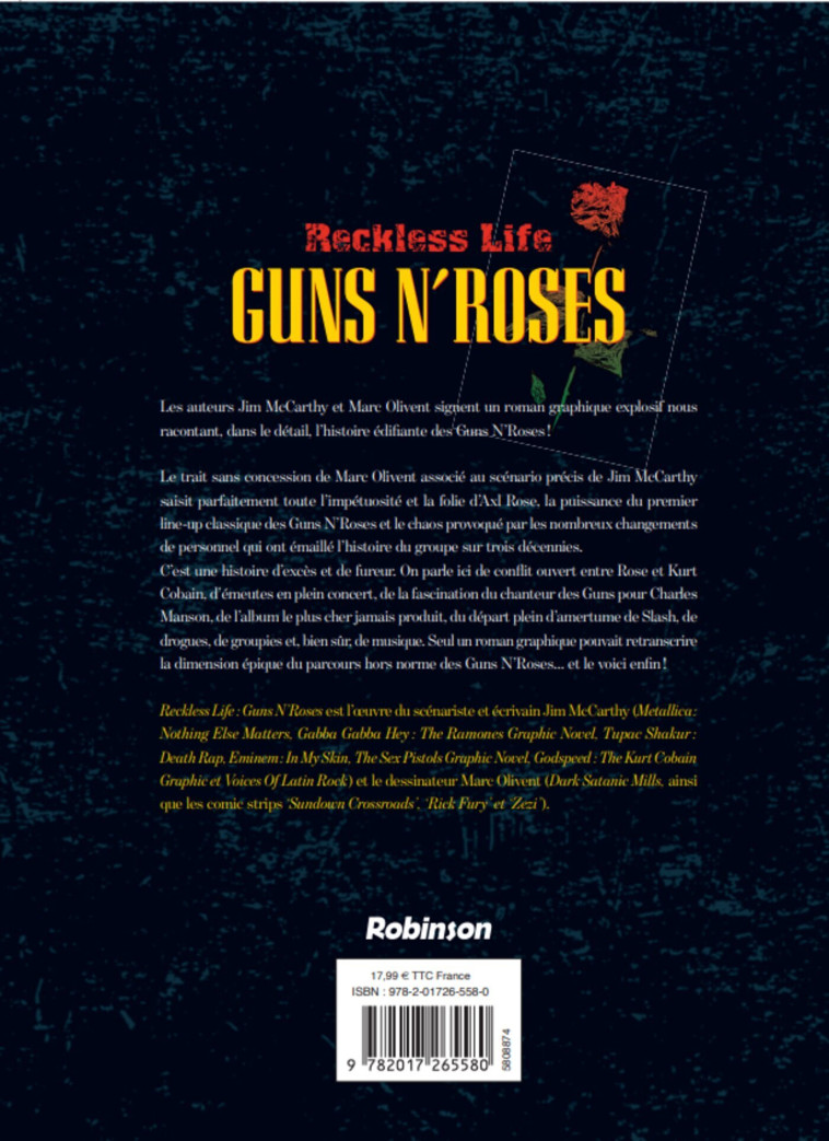 Guns n' roses - Jim McCarthy, Marc Olivent, Jim McCarthy, Marc Olivent - ROBINSON FR
